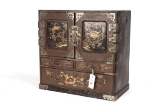 A Japanese lacquered cabinet
