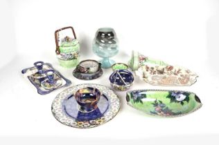 A selection of Maling decorative lustreware