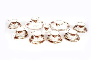 A Royal Albert 'Old Country Roses' pattern tea service