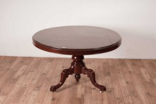 A 19th Century mahogany tilt action breakfast table