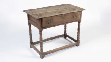 An 18th Century oak side table