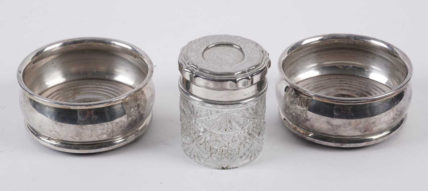 A 20th Century silver-plated three piece tea set; and silver-plated ware - Image 4 of 4