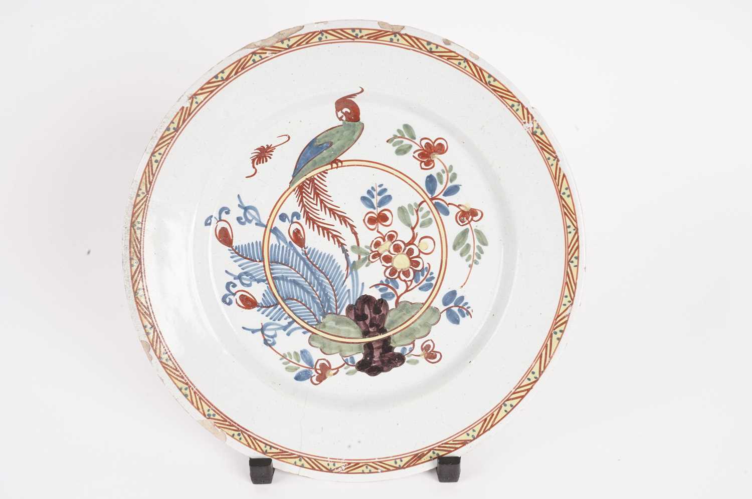 Four tin-glazed plates - Image 10 of 13