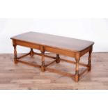 An Ercol elm coffee table