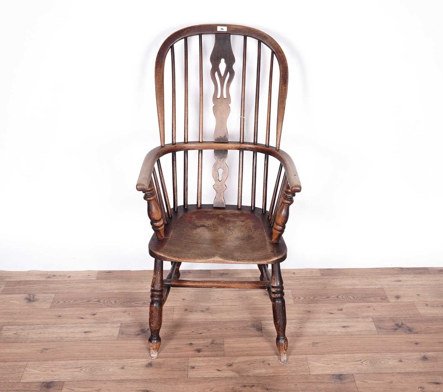A 19th Century beech and elm Windsor chair - Image 2 of 4
