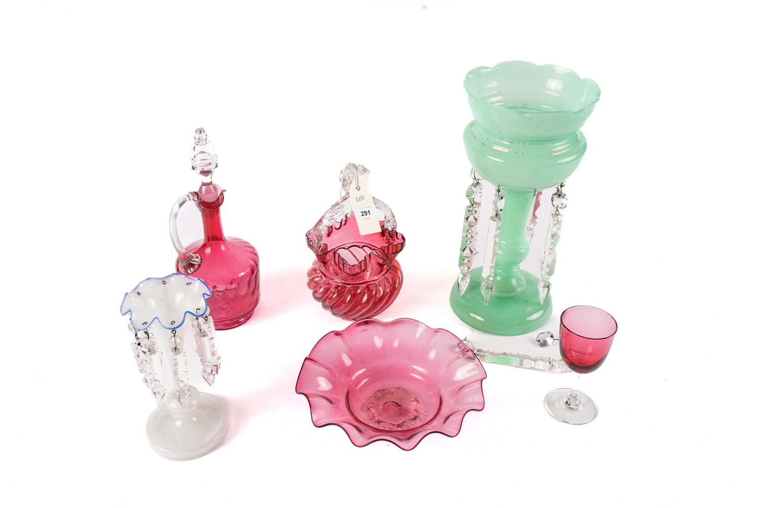 A collection of Victorian/early 20th Century glass