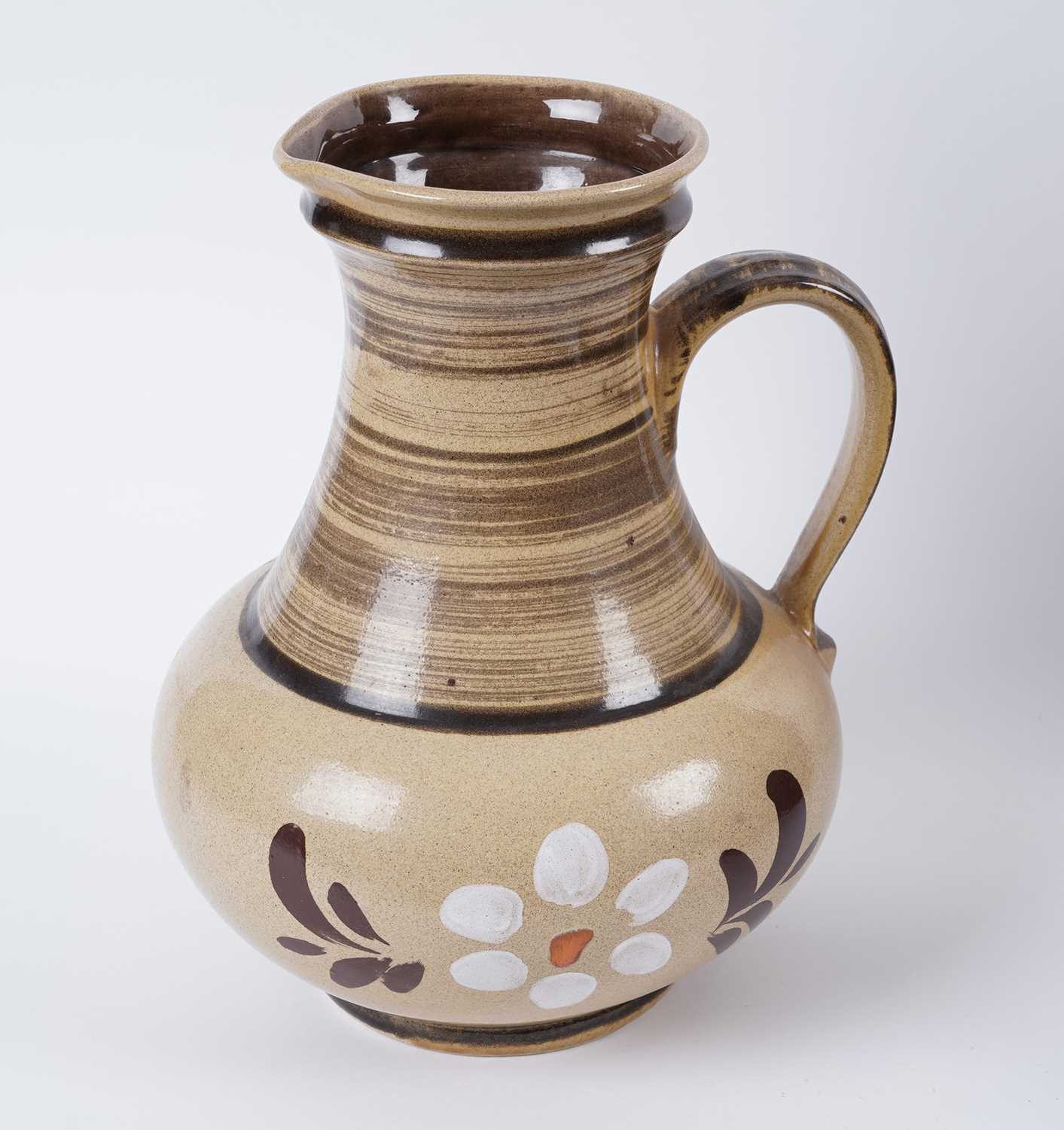 Five vintage West German ceramic vases - Image 4 of 6