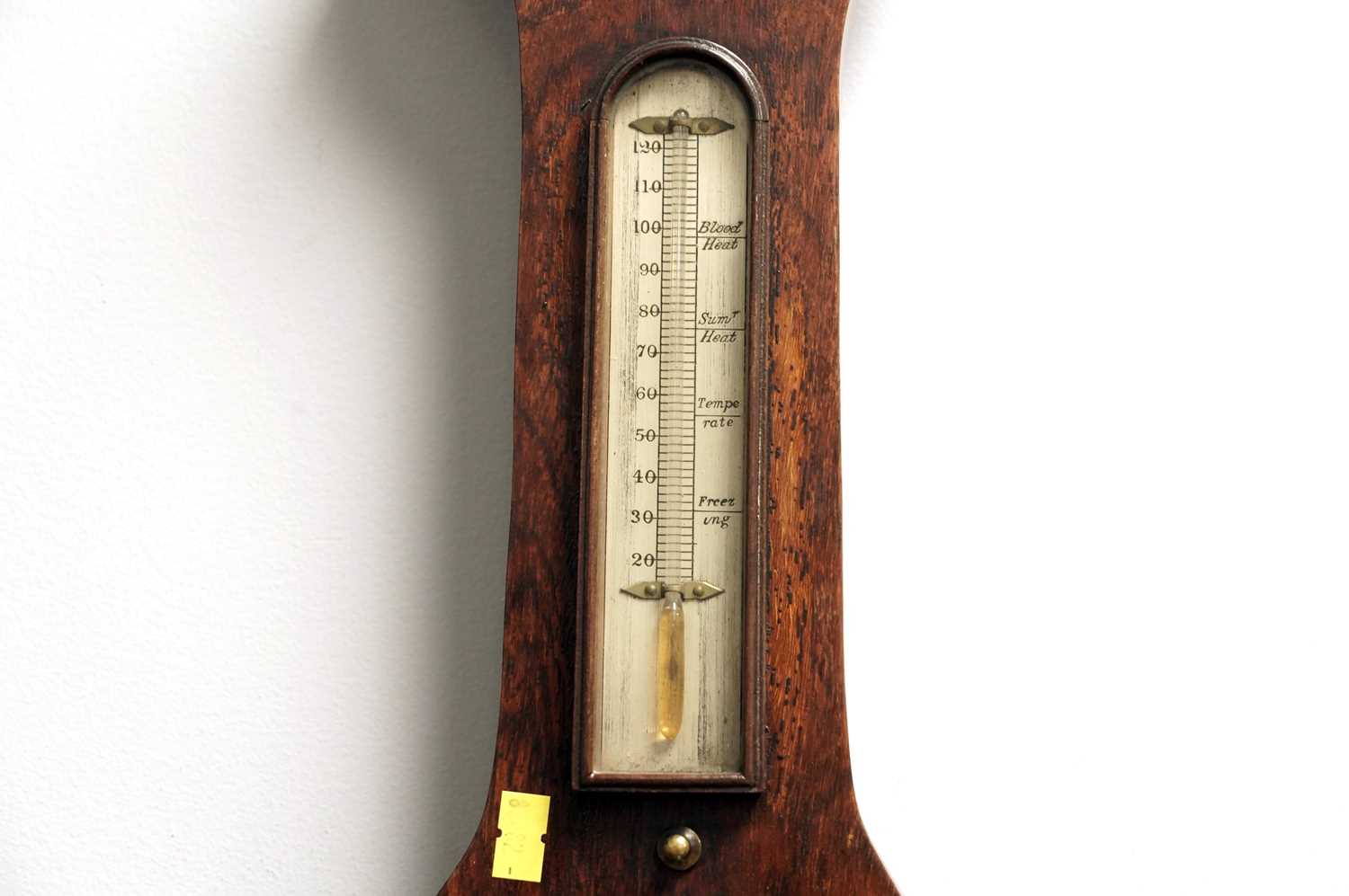 A Georgian rosewood wheel barometer - Bild 2 aus 4