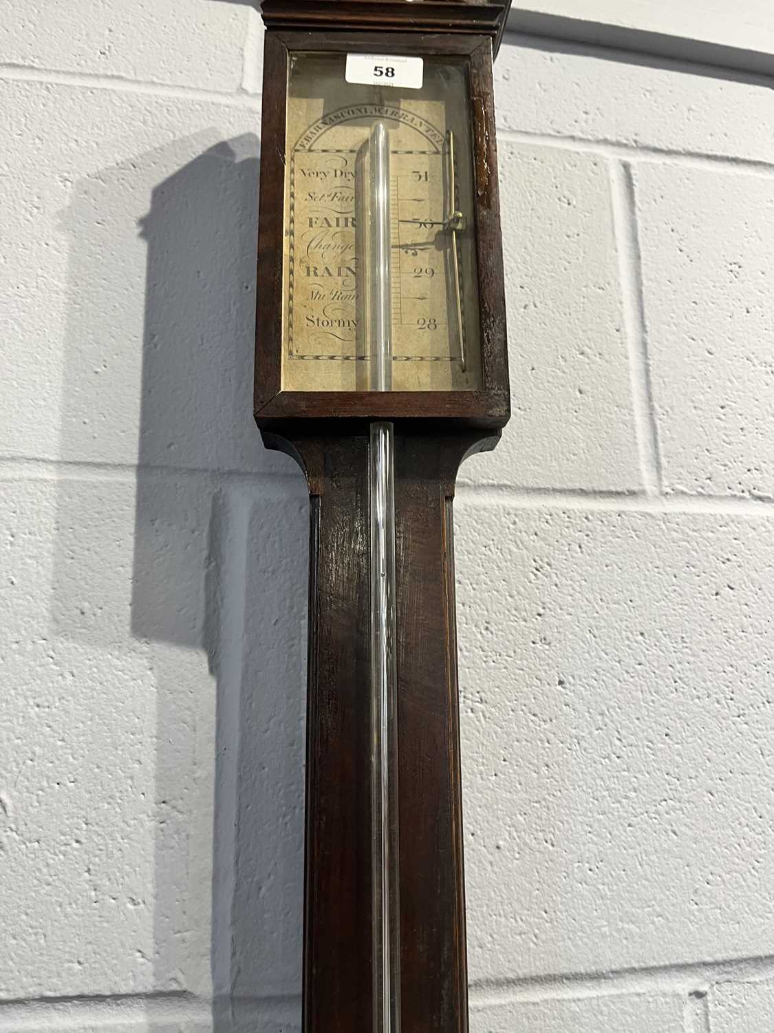 A late Georgian mahogany stick barometer - Bild 7 aus 9