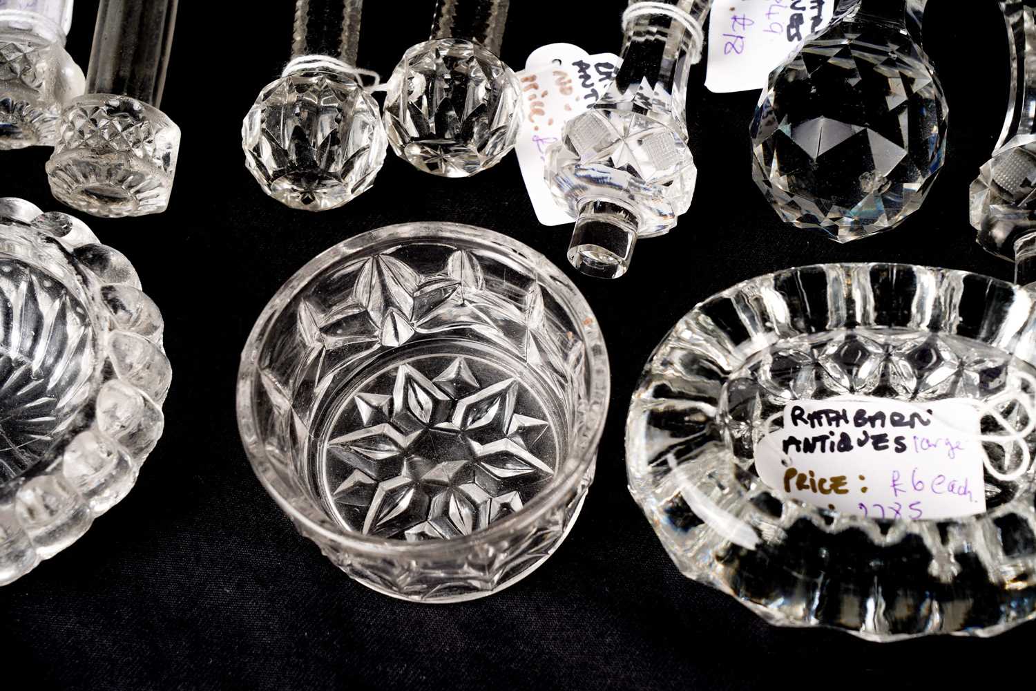 A collection of Victorian and later glass knife rests; and a selection of decorative ceramics - Image 8 of 18