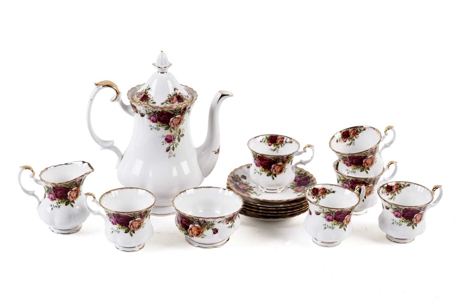 A Royal Albert ‘Old Country Roses’ pattern tea service