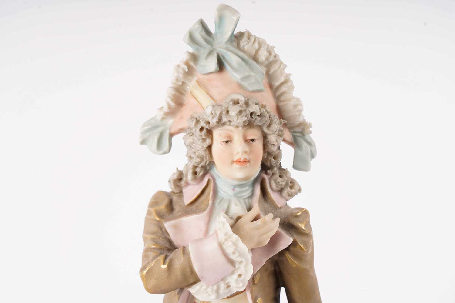 A pair of Royal Dux porcelain figures - Image 3 of 8