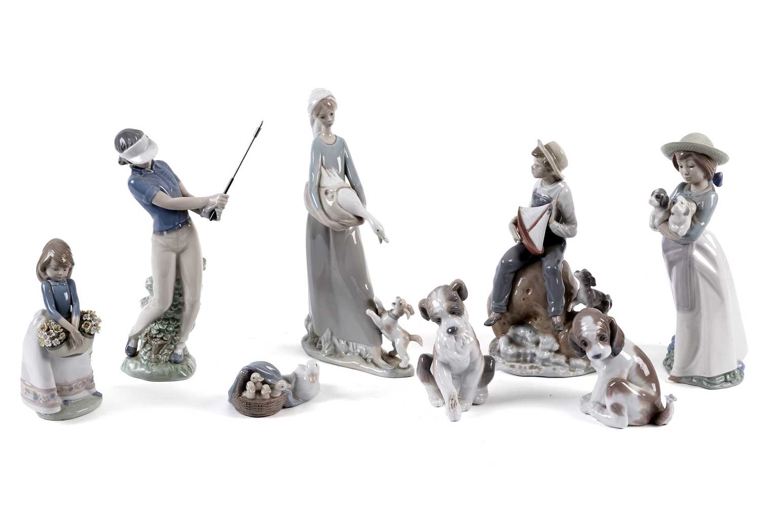 Lladro decorative ceramic figures