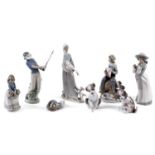 Lladro decorative ceramic figures