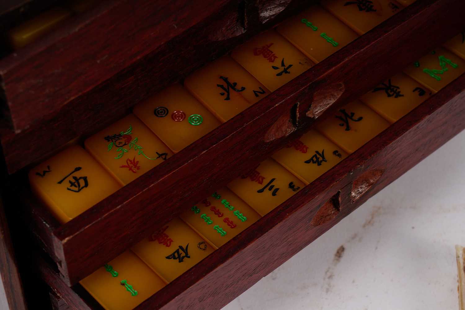 A 19th Century Mahjong set, with rule book and box - Bild 3 aus 4