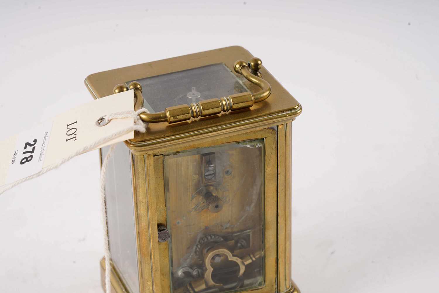 A late 19th Century French carriage clock - Image 5 of 6