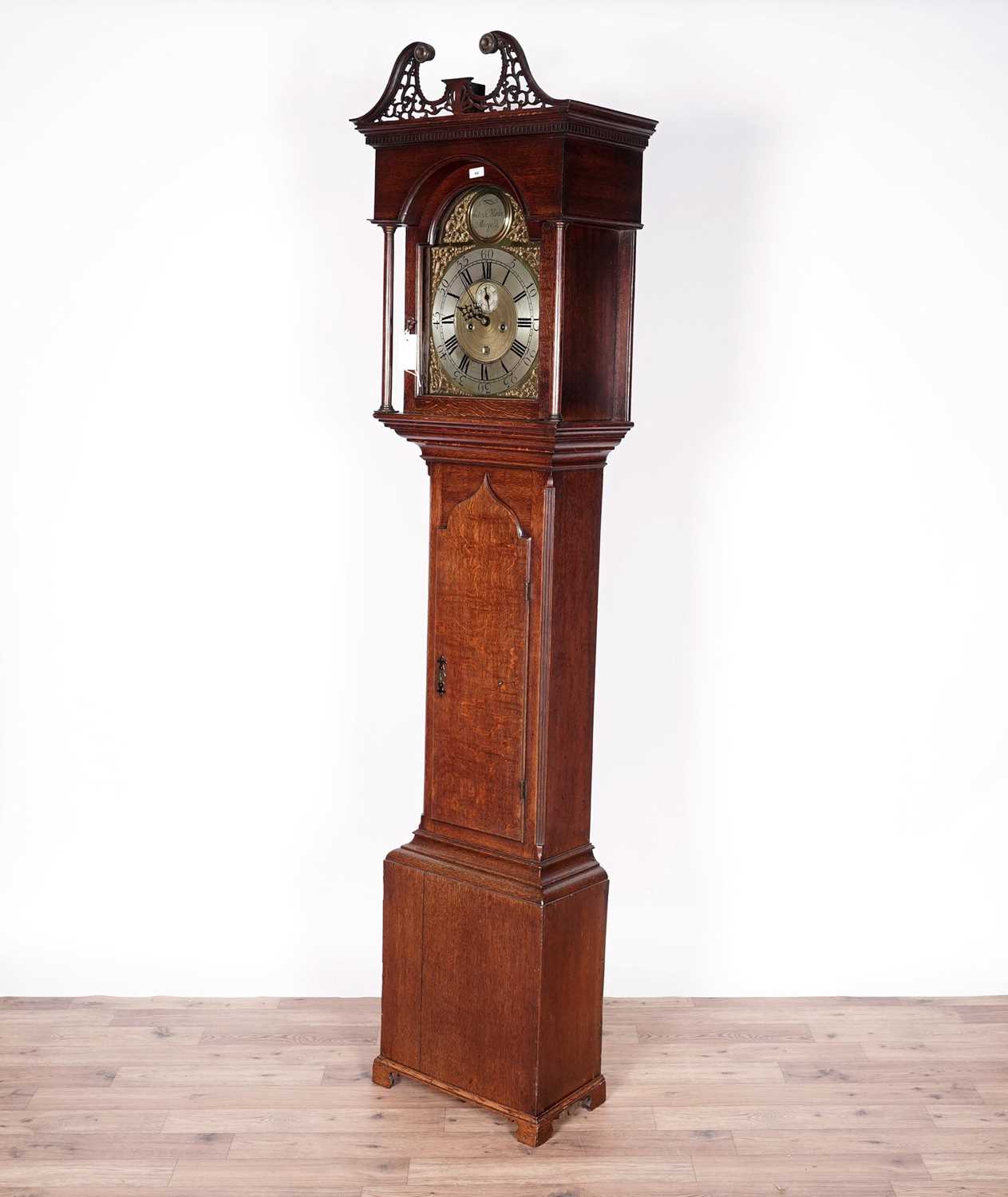 Patrick Hardie of Morpeth: A George III eight-day oak longcase clock - Image 2 of 8