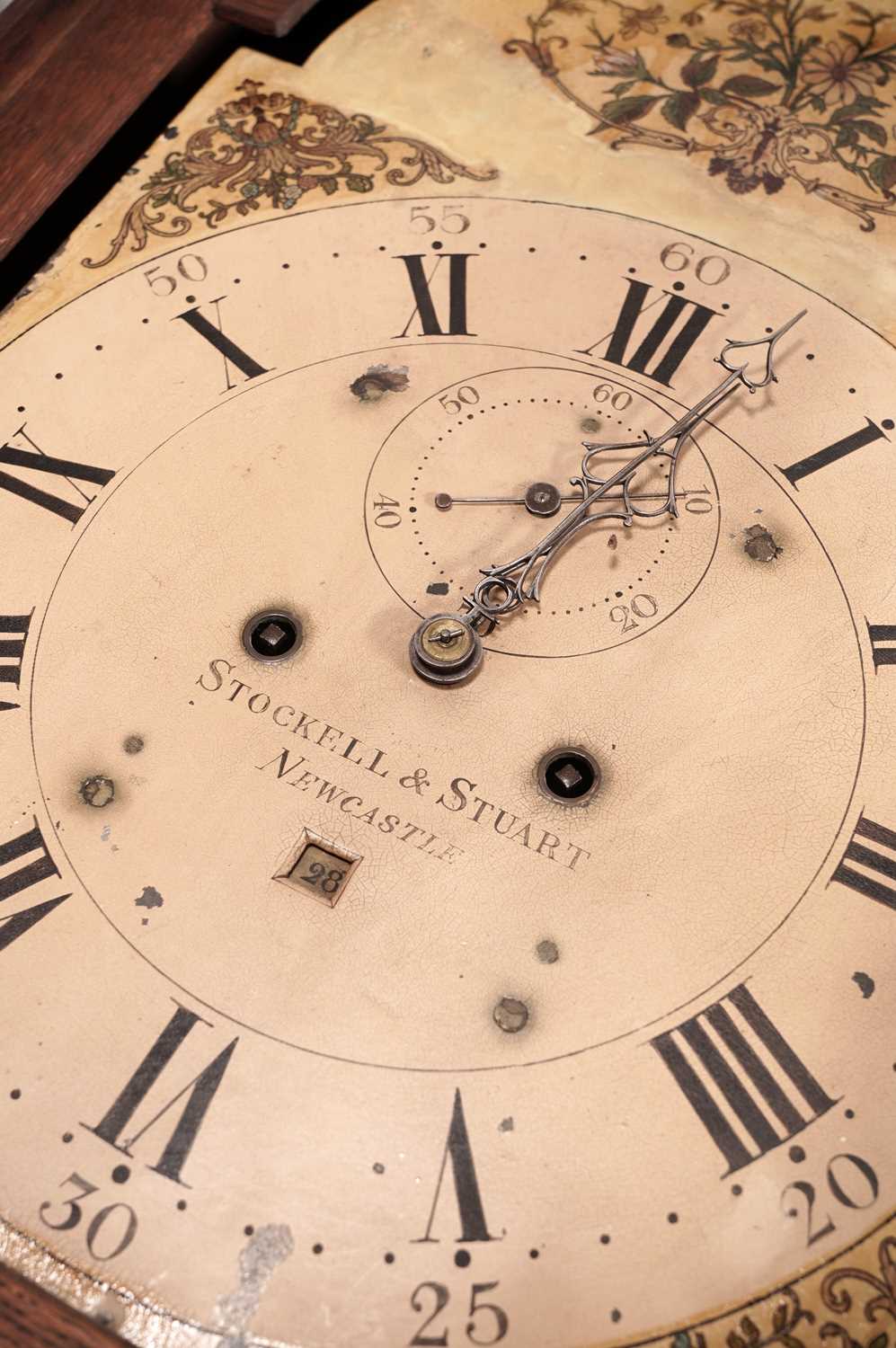 Stockell & Stuart: Newcastle: A George III oak longcase clock - Image 6 of 8