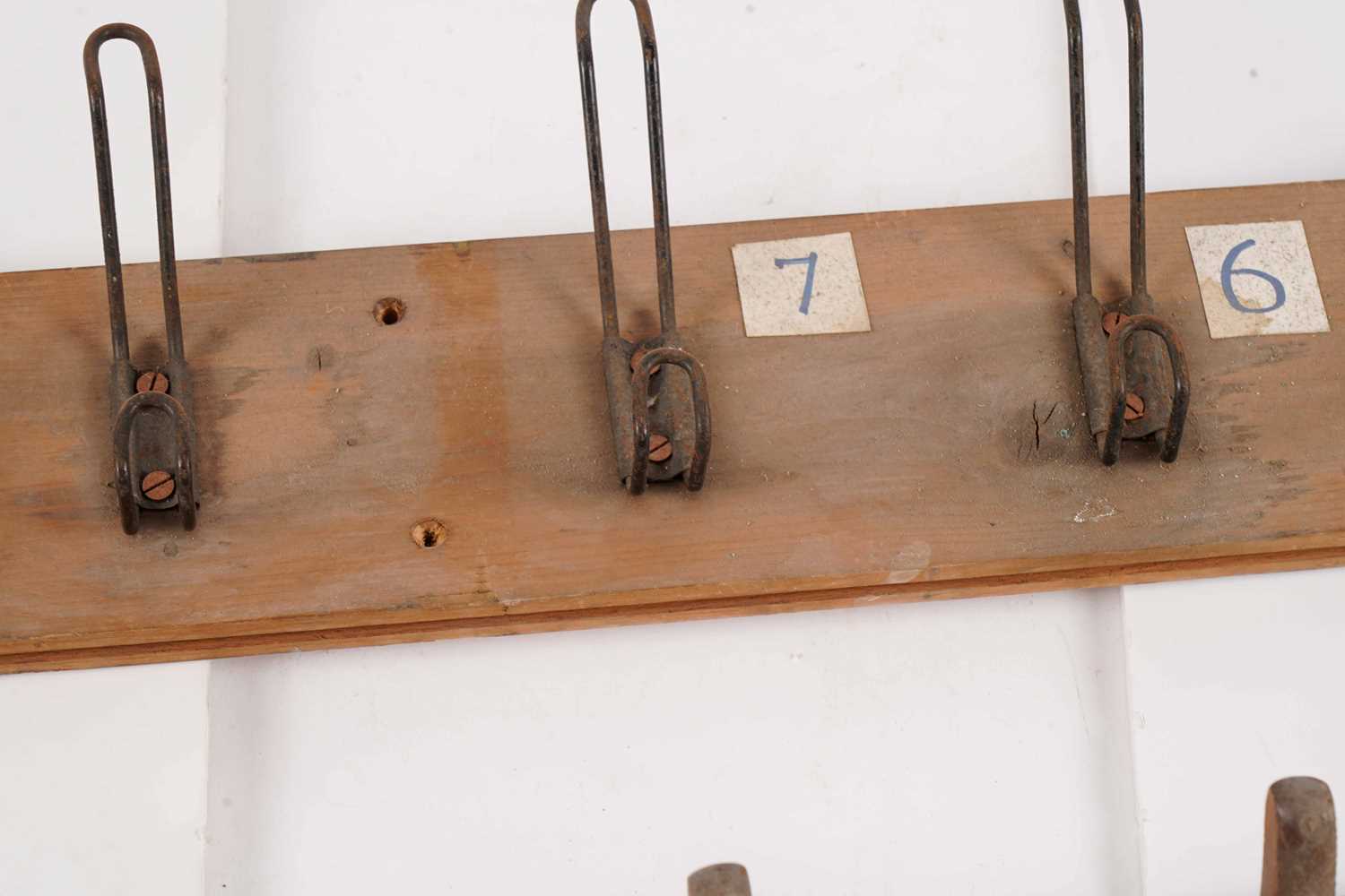 Two vintage wooden coat racks - Image 2 of 5