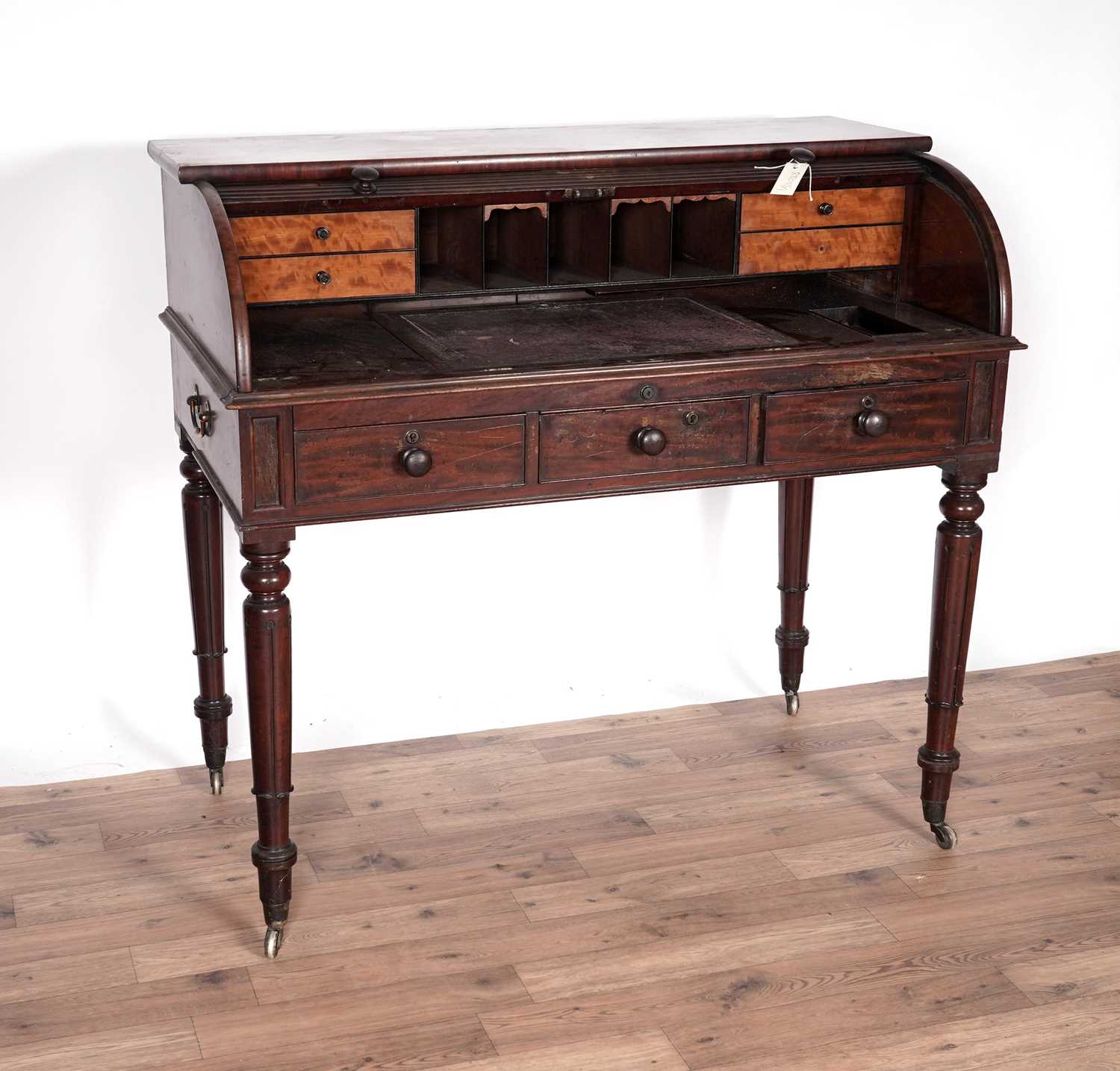 A George IV mahogany roll top desk - Image 3 of 7