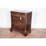 A George III mahogany chest of drawers