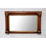 A George IV rosewood overmantel mirror