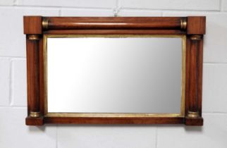 A George IV rosewood overmantel mirror
