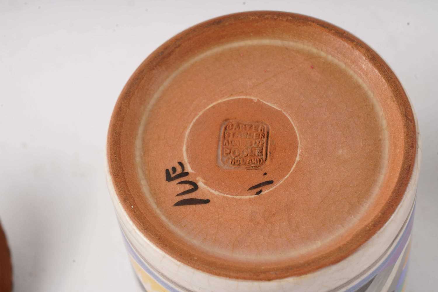 A Carter Stabler Adams Ltd Pooleware preserve jar and cover - Image 3 of 3