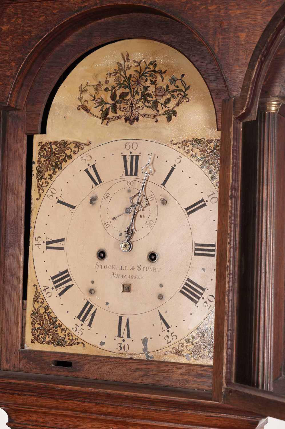 Stockell & Stuart: Newcastle: A George III oak longcase clock - Image 4 of 8