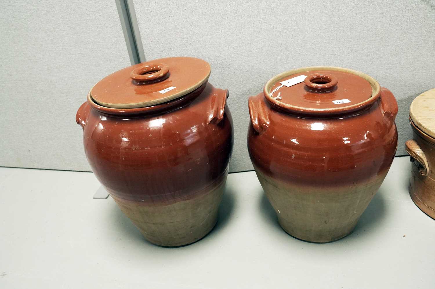 Two pairs of stoneware garden pots - Bild 5 aus 5