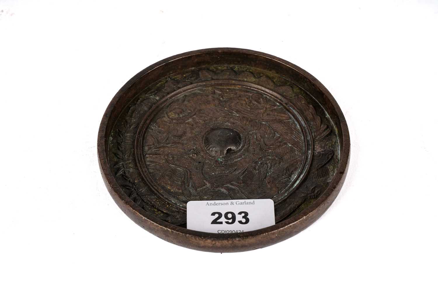 A 19th Century Japanese bronze hand mirror