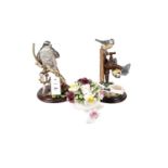 Two Country Artists resin bird sculptures; and a Royal Doulton bowl