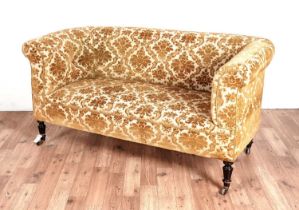 An late Victorian button back sofa