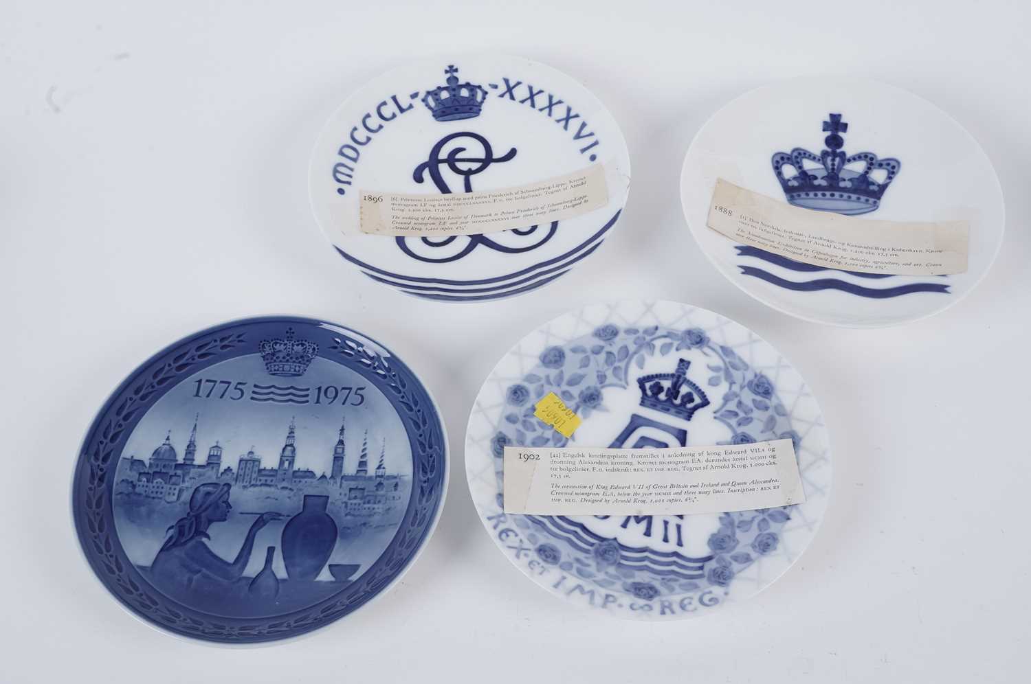 A collection of Royal Copenhagen and other decorative ceramic plates and wall plaques - Image 3 of 4