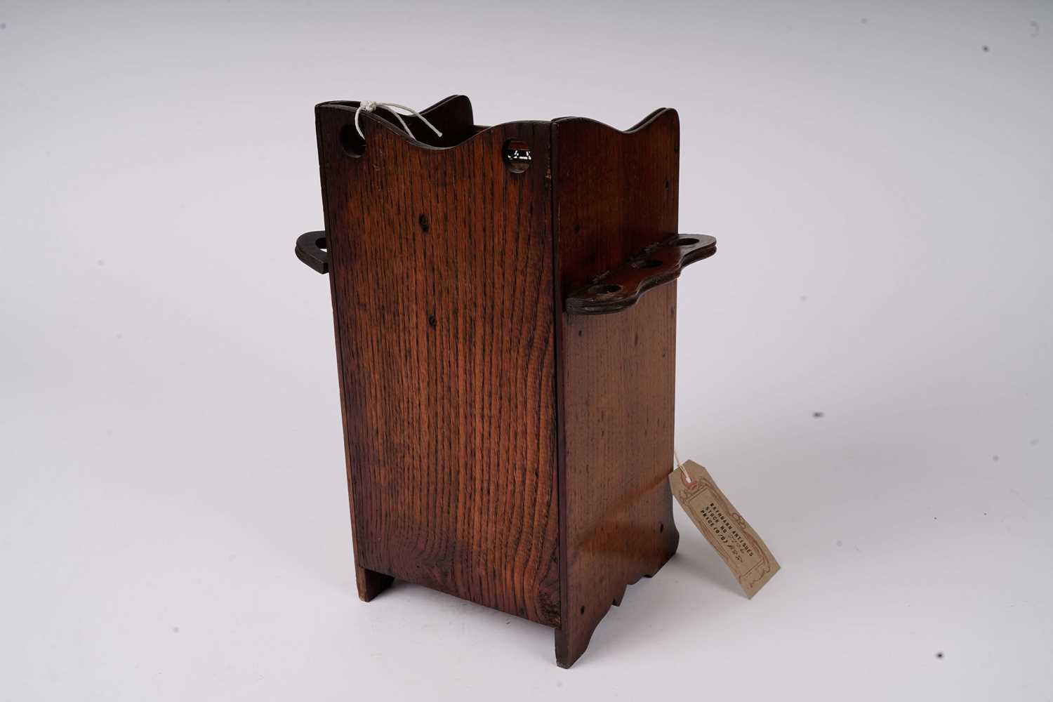 An Edwardian oak smokers cabinet - Image 2 of 3