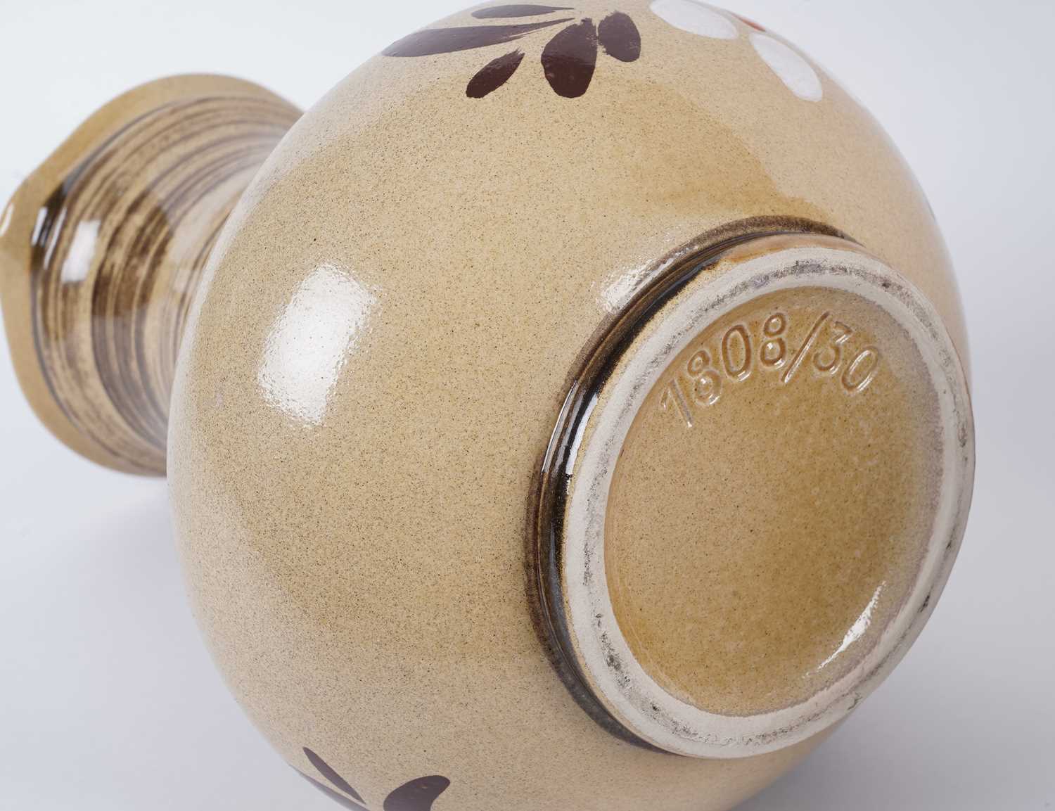 Five vintage West German ceramic vases - Image 6 of 6