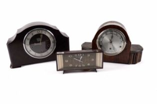 Three mid-Century clocks