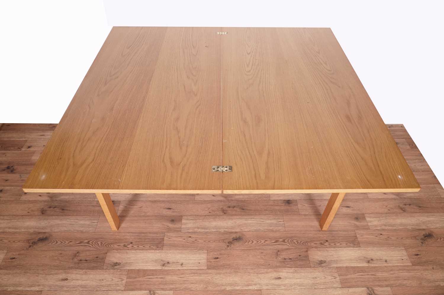 A modern light oak side/breakfast table; and George III tea table - Image 5 of 10