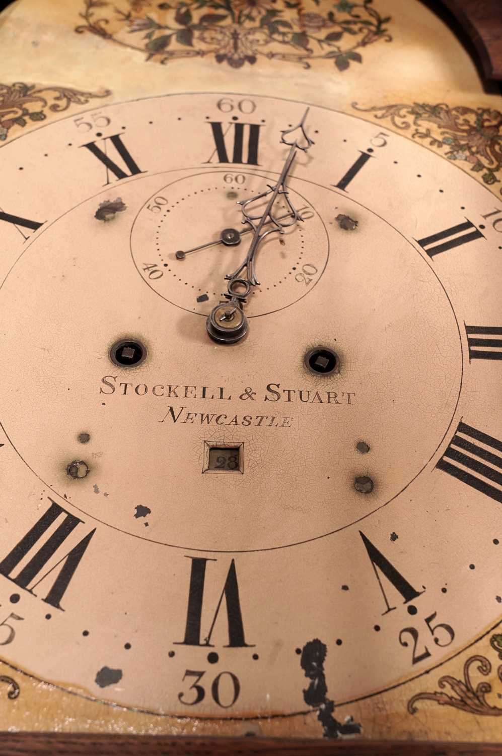 Stockell & Stuart: Newcastle: A George III oak longcase clock - Image 7 of 8