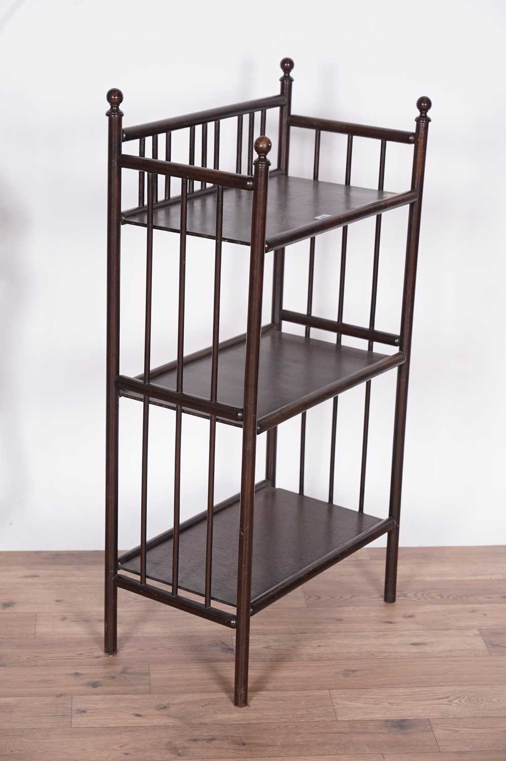 A gateleg table, an early 20th Century towel airer and an etagere - Image 5 of 10