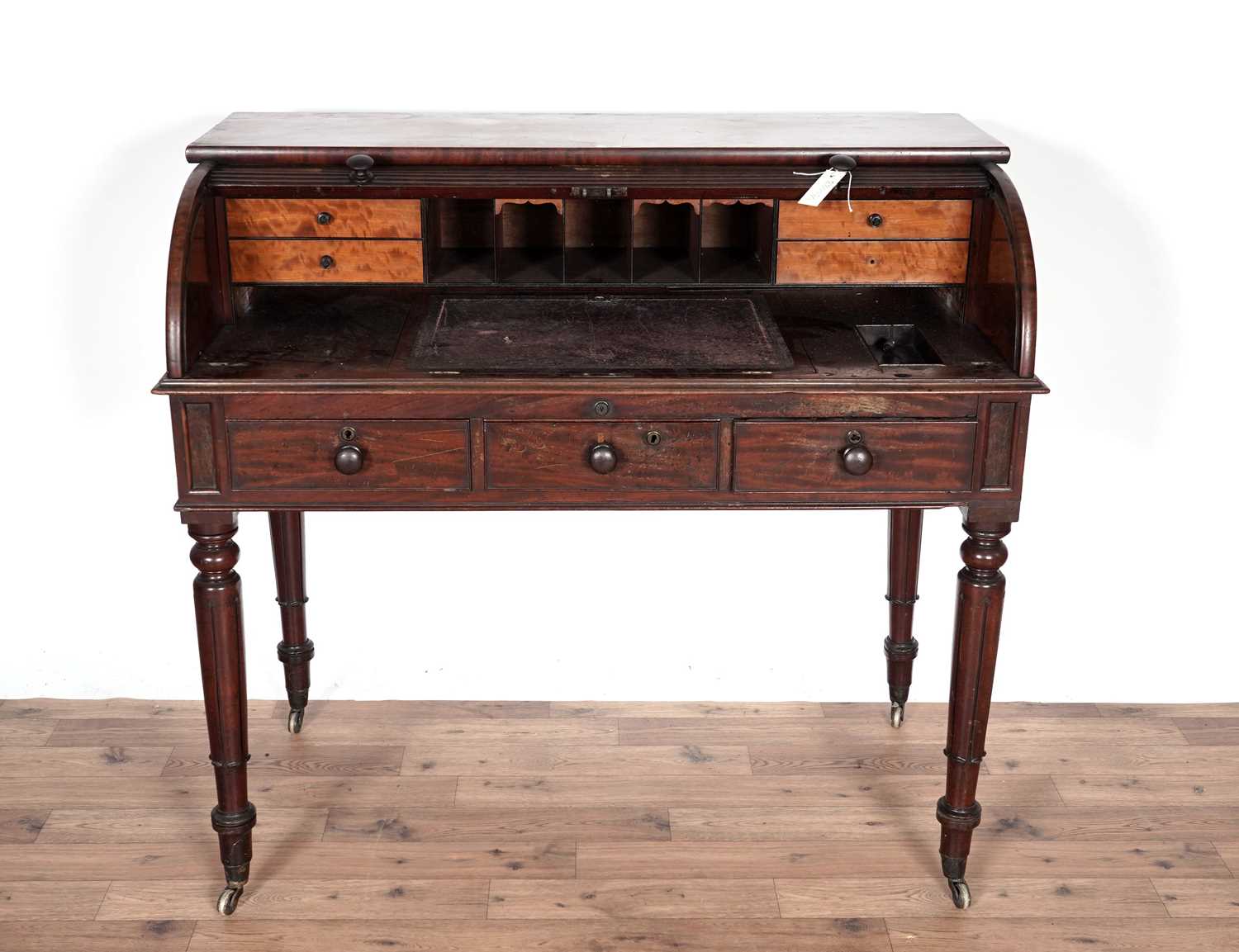 A George IV mahogany roll top desk - Image 2 of 7