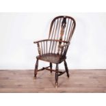 A 19th Century beech and elm Windsor chair