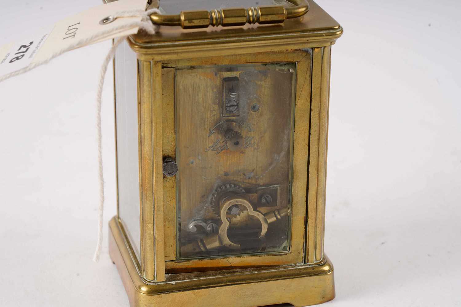 A late 19th Century French carriage clock - Image 3 of 6