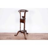 A mid 18th Century style mahogany wig stand