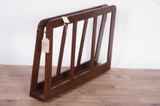 A 19th Century oak folio print rack