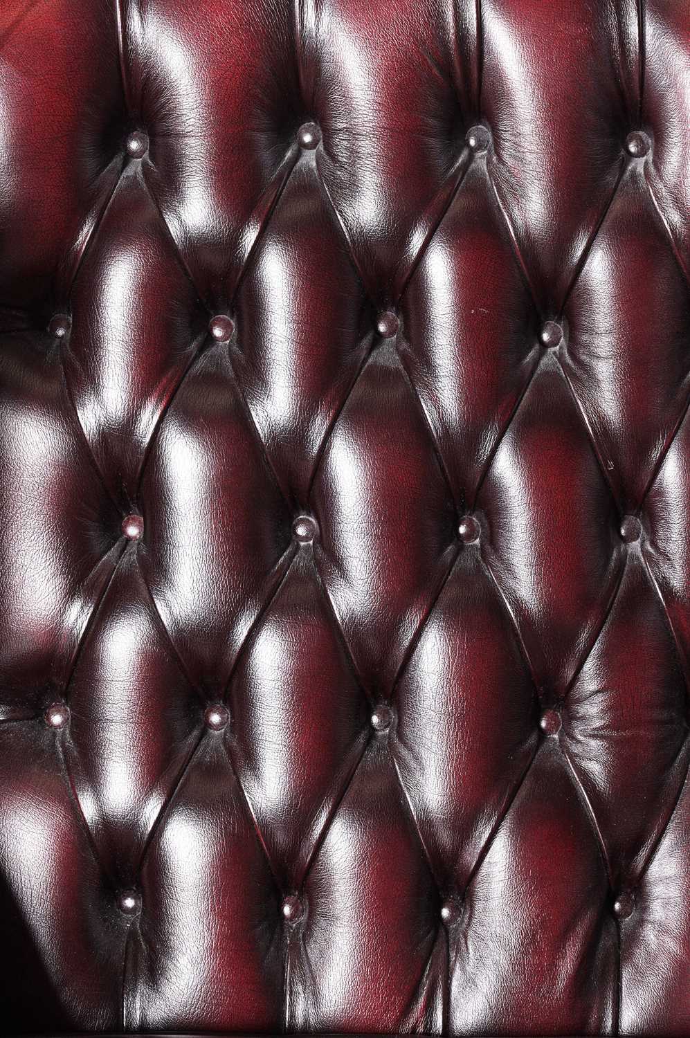 A 'Saxon' oxblood leather wingback armchair - Image 4 of 4