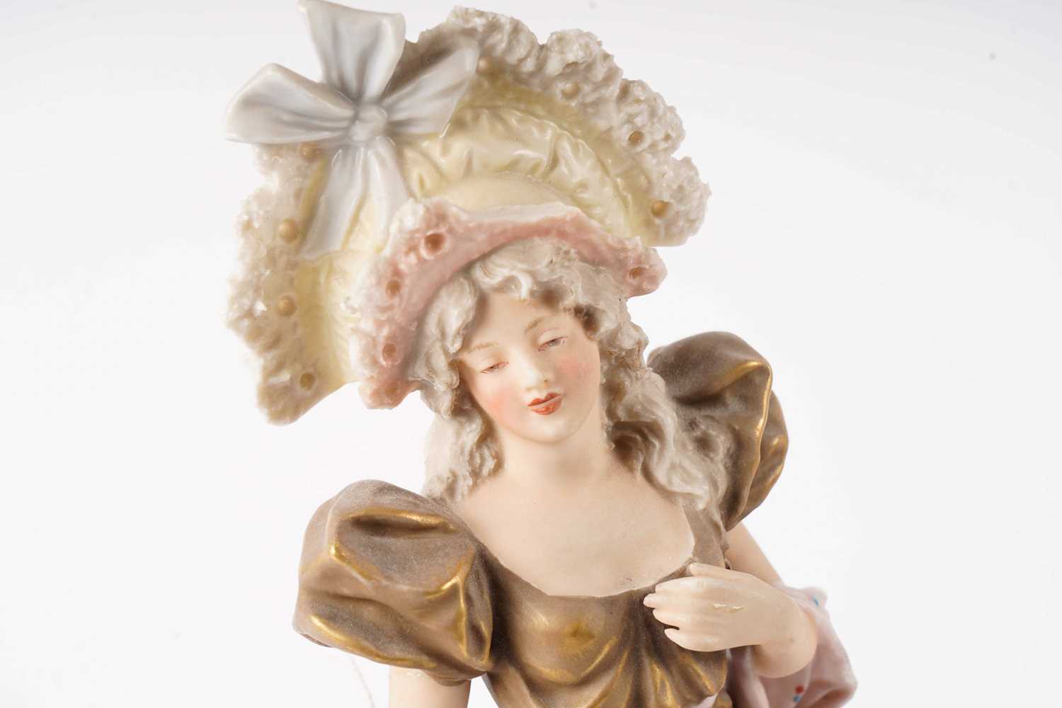 A pair of Royal Dux porcelain figures - Image 2 of 8