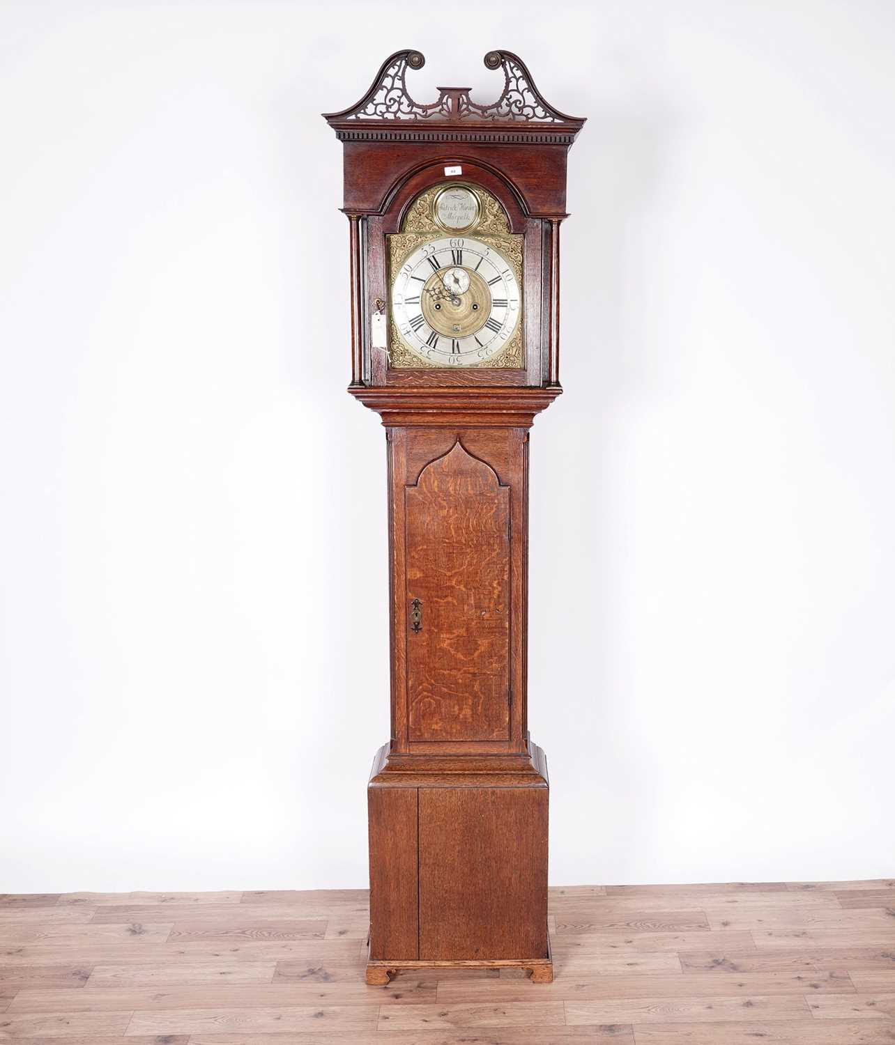 Patrick Hardie of Morpeth: A George III eight-day oak longcase clock - Image 3 of 8