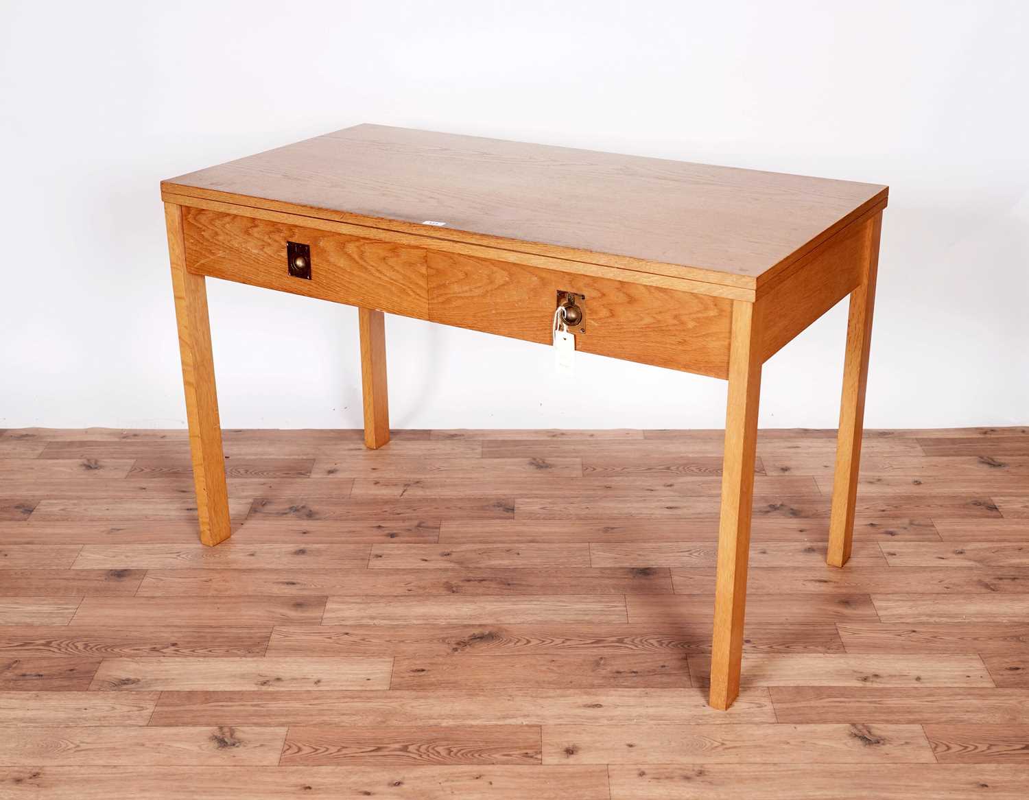 A modern light oak side/breakfast table; and George III tea table - Image 2 of 10