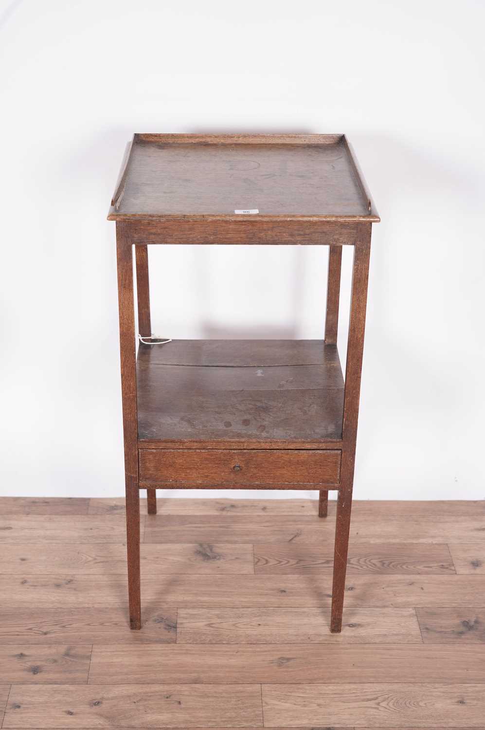 A Mid 18th Century armchair, A Victorian piano stool and a George III washstand - Image 4 of 10